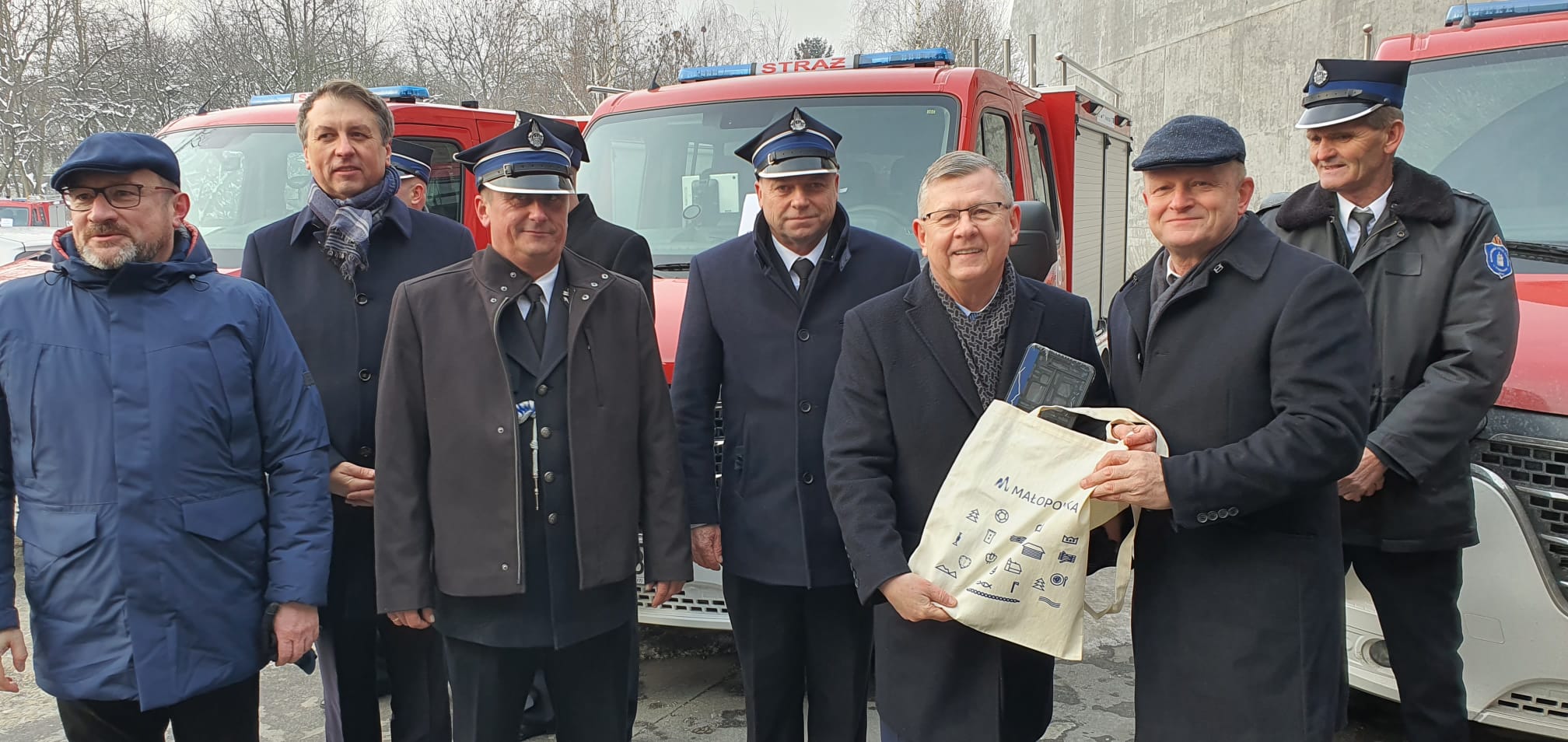 Samochód strażacki na Mikołaja