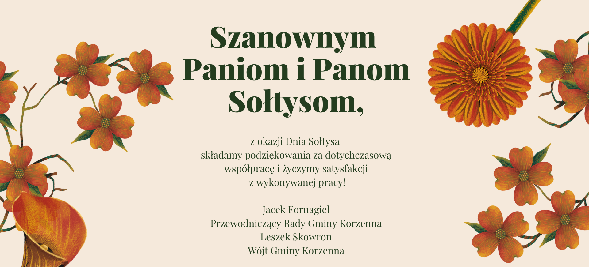 Życzenia z okazji Dnia Sołtysa