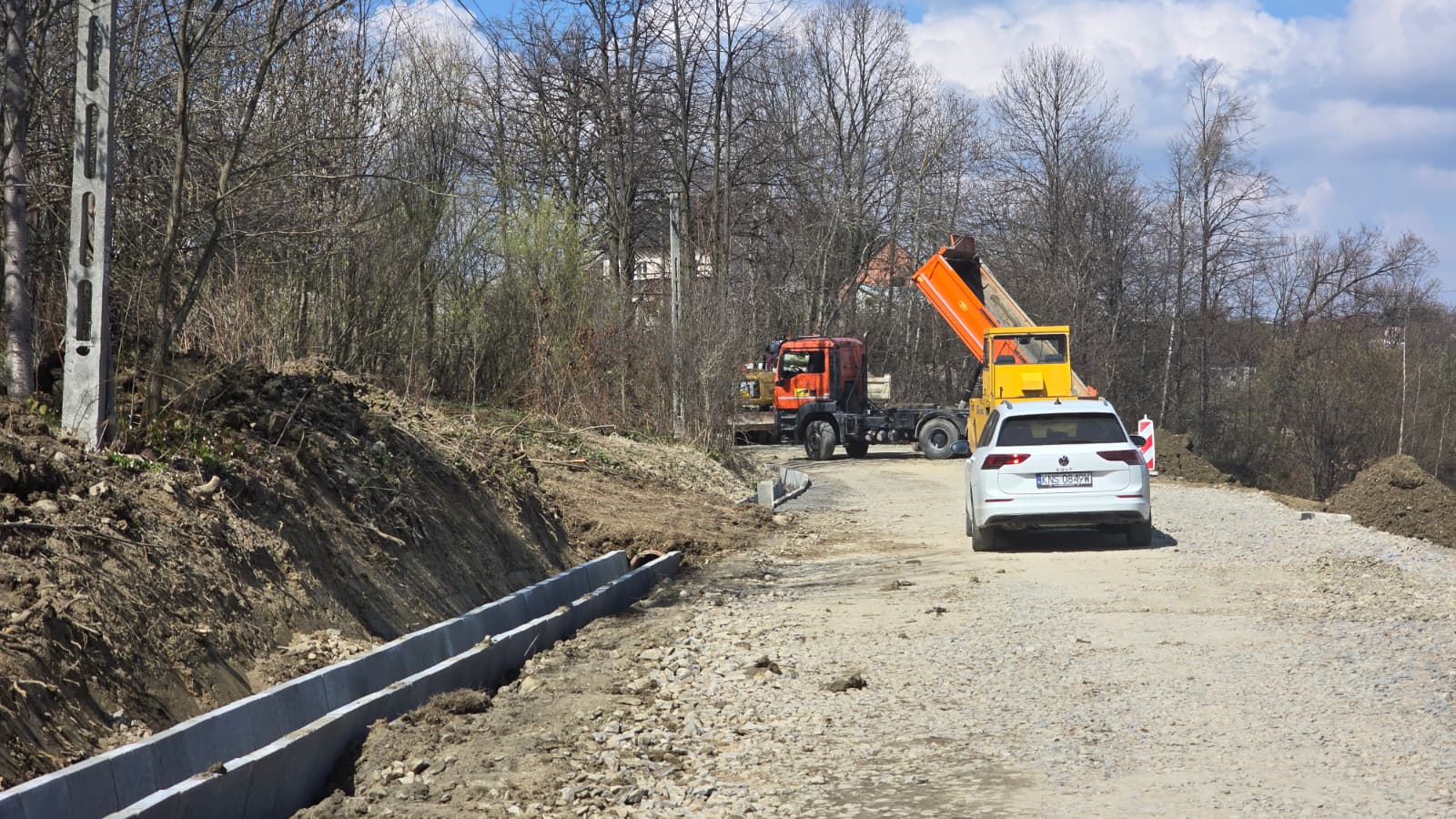 Trwa inwestycja drogowa w Posadowej Mogilskiej