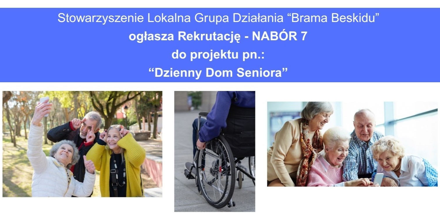 REKRUTACJA DO PROJEKTU PN. „DZIENNY DOM SENIORA” – NABÓR 7